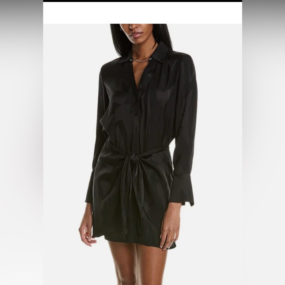NWOT Ba&sh Tie Front Shirtdress